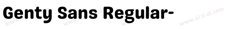 Genty Sans Regular字体转换
